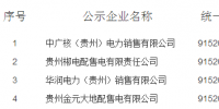 貴州新公示4家售電<font color=