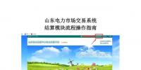 山東電力市場交易系統(tǒng)結(jié)算模塊流程操作指南