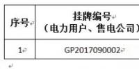 貴州關(guān)于2017年11月掛牌交易(電力用戶、售電公司掛牌)成交情況的公告：成交<font color=