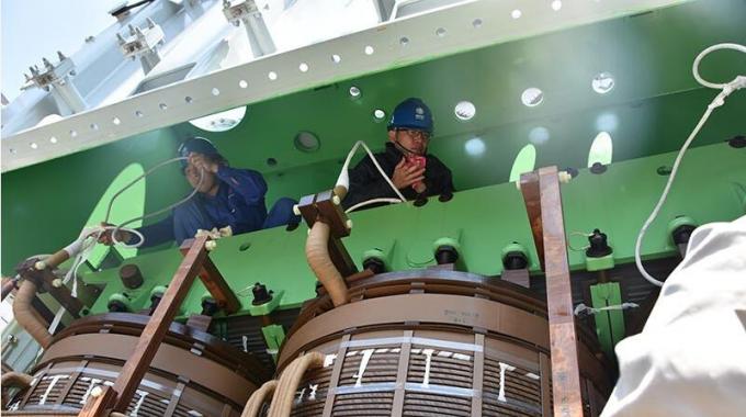 國(guó)網(wǎng)莆田供電公司順利完成110千伏湄洲變主變吊罩檢查