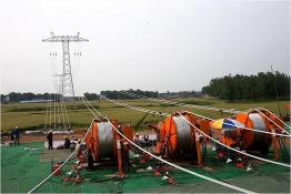 ±800千伏晉蘇線全面進(jìn)入架線施工高峰