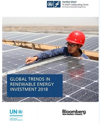 2017年太陽能主導(dǎo)全球新能源發(fā)電投資 中國是主要推動(dòng)力