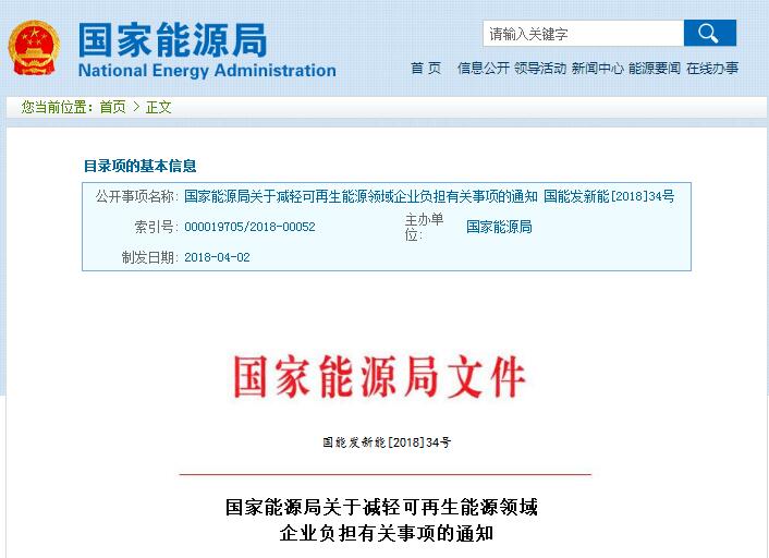 剛剛！國家能源局發(fā)文減輕可再生能源領域企業(yè)負擔