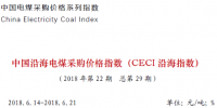 中電聯(lián)公布沿海電煤采購指數(shù)CECI第29期：5500大卡電煤成交價未突破700元/噸