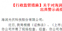 海潤(rùn)光伏虛報(bào)高管薪酬 監(jiān)管現(xiàn)場(chǎng)檢查遭遇員工惡意阻攔