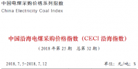 中電聯(lián)公布沿海電煤采購指數(shù)CECI第32期：電煤價格止跌略漲