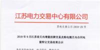 江蘇9月增量掛牌及購(gòu)電側(cè)月內(nèi)合同電量轉(zhuǎn)讓交易：分別成交電量14.296、3.02億千瓦時(shí)