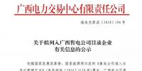 廣西公示擬列入售電公司目錄企業(yè)3家售電公司的注冊(cè)信息