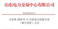 山東2018年11月電力直接交易 （集中競(jìng)價(jià)）：發(fā)用電企業(yè)交易結(jié)算關(guān)口保持既有關(guān)口不變